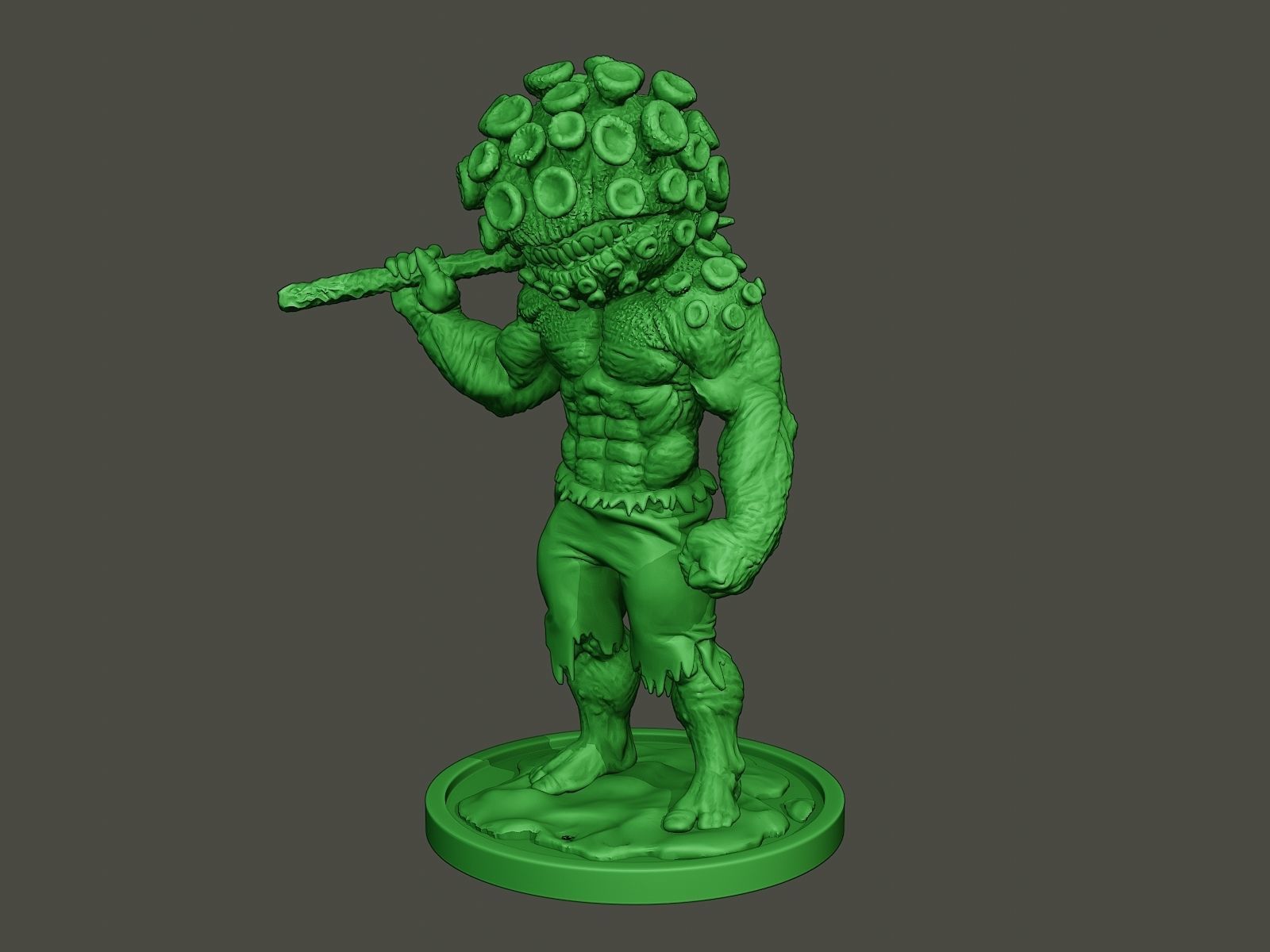Humanoid virus 0004 3D print model_1