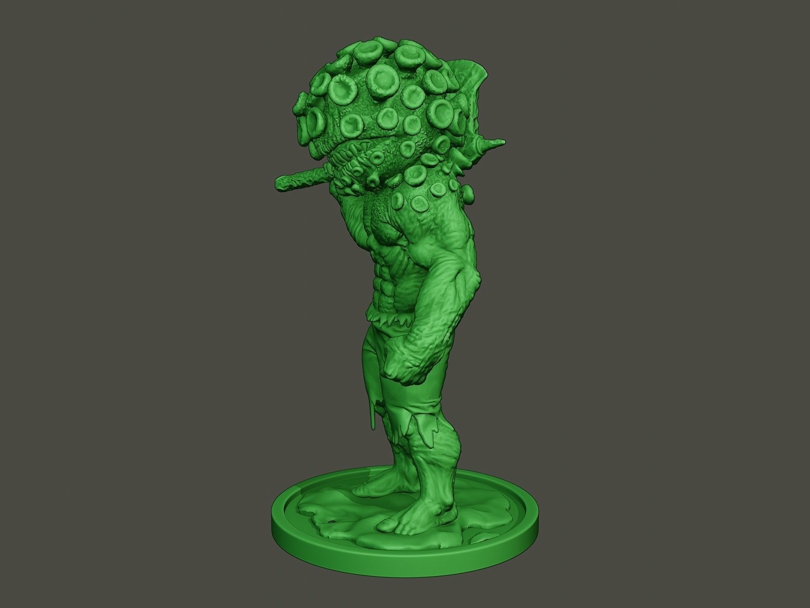 Humanoid virus 0004 3D print model_2