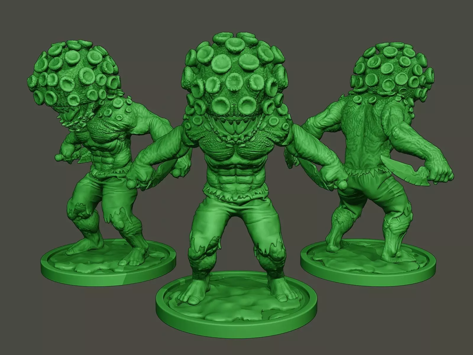 Humanoid virus 0005 3D print model_0