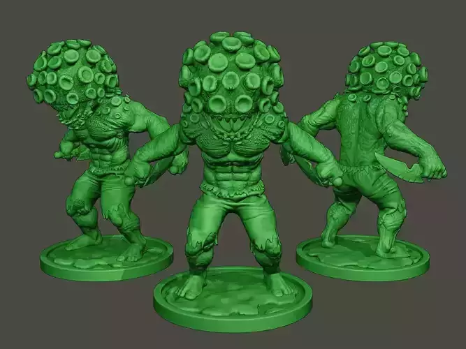 Humanoid virus 0005 3D print model