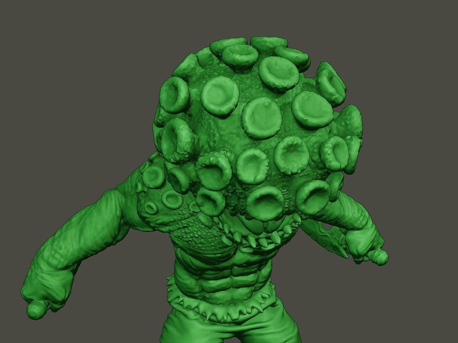 Humanoid virus 0005 3D print model_18