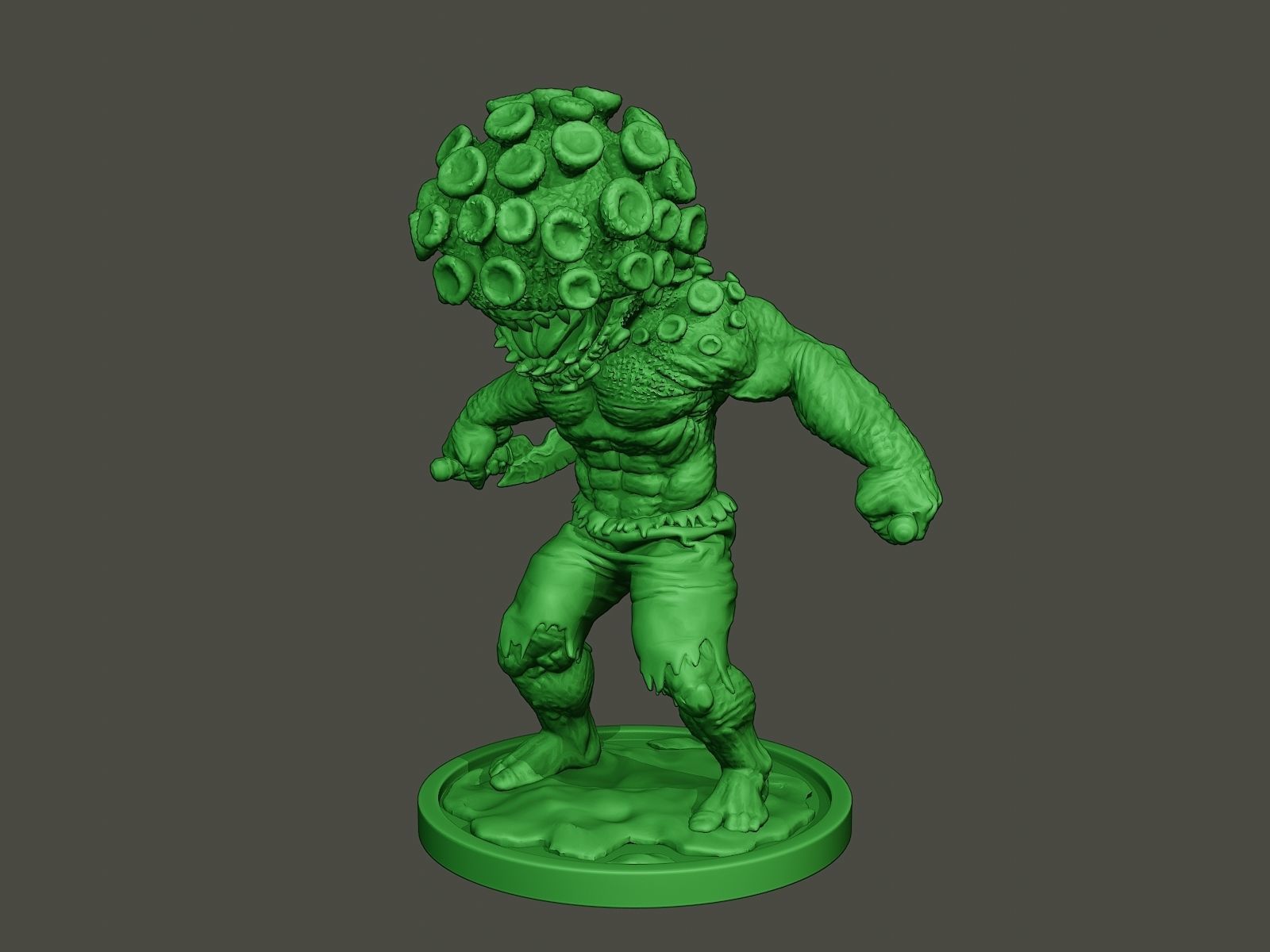 Humanoid virus 0005 3D print model_1