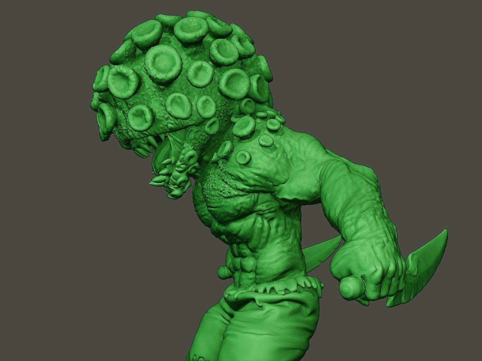 Humanoid virus 0005 3D print model_16
