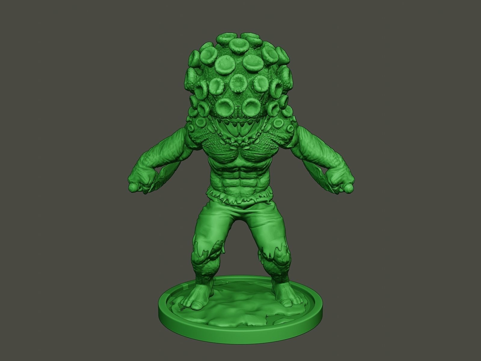 Humanoid virus 0005 3D print model_10