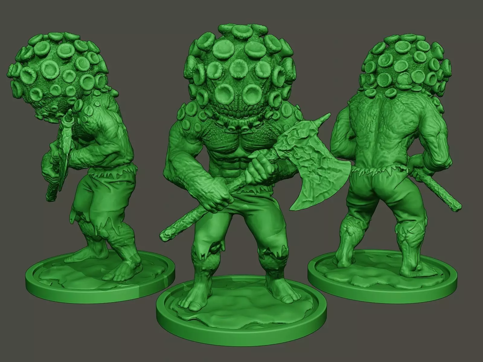 Humanoid virus 0006 3D print model_0