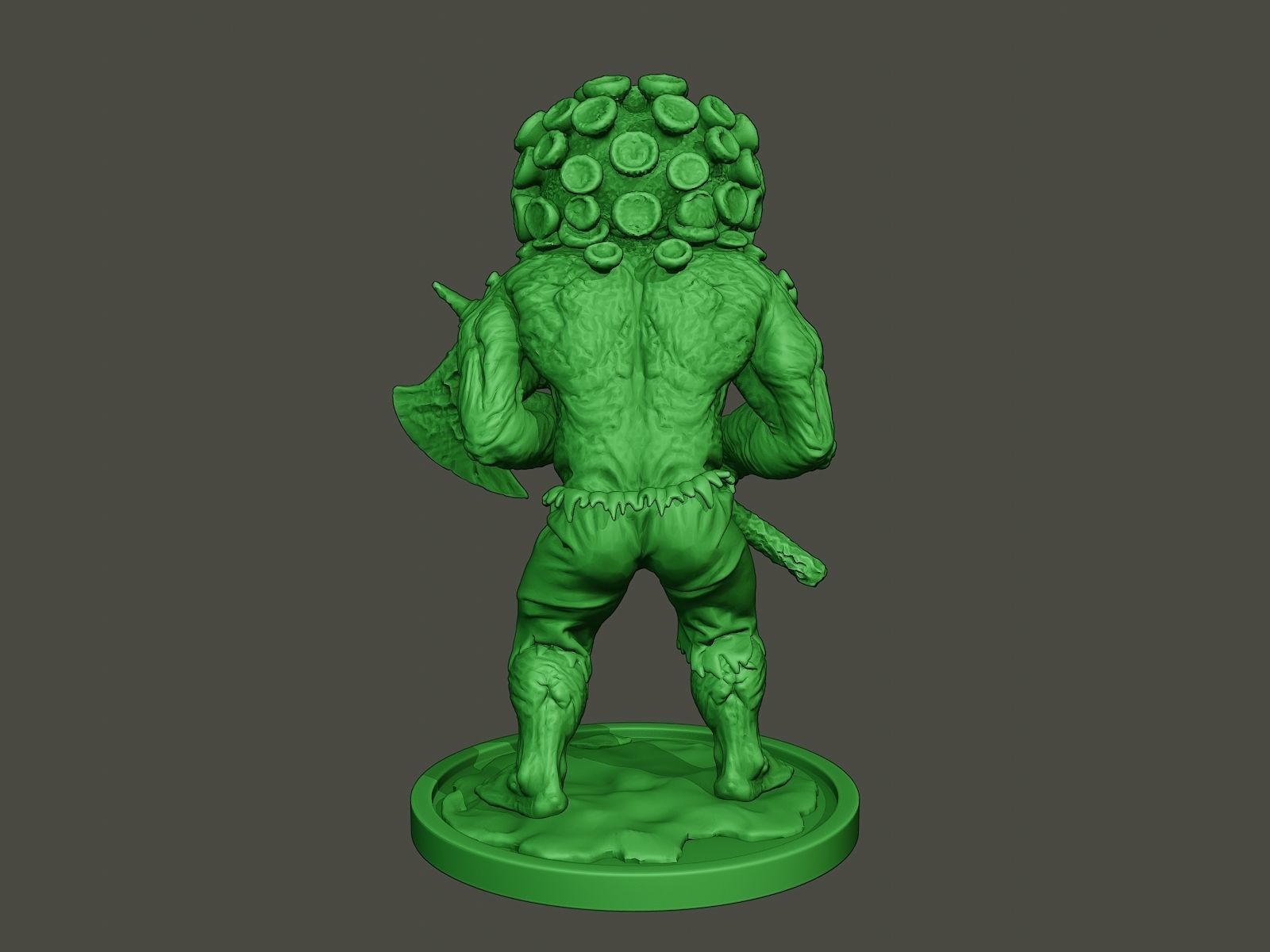Humanoid virus 0006 3D print model_5