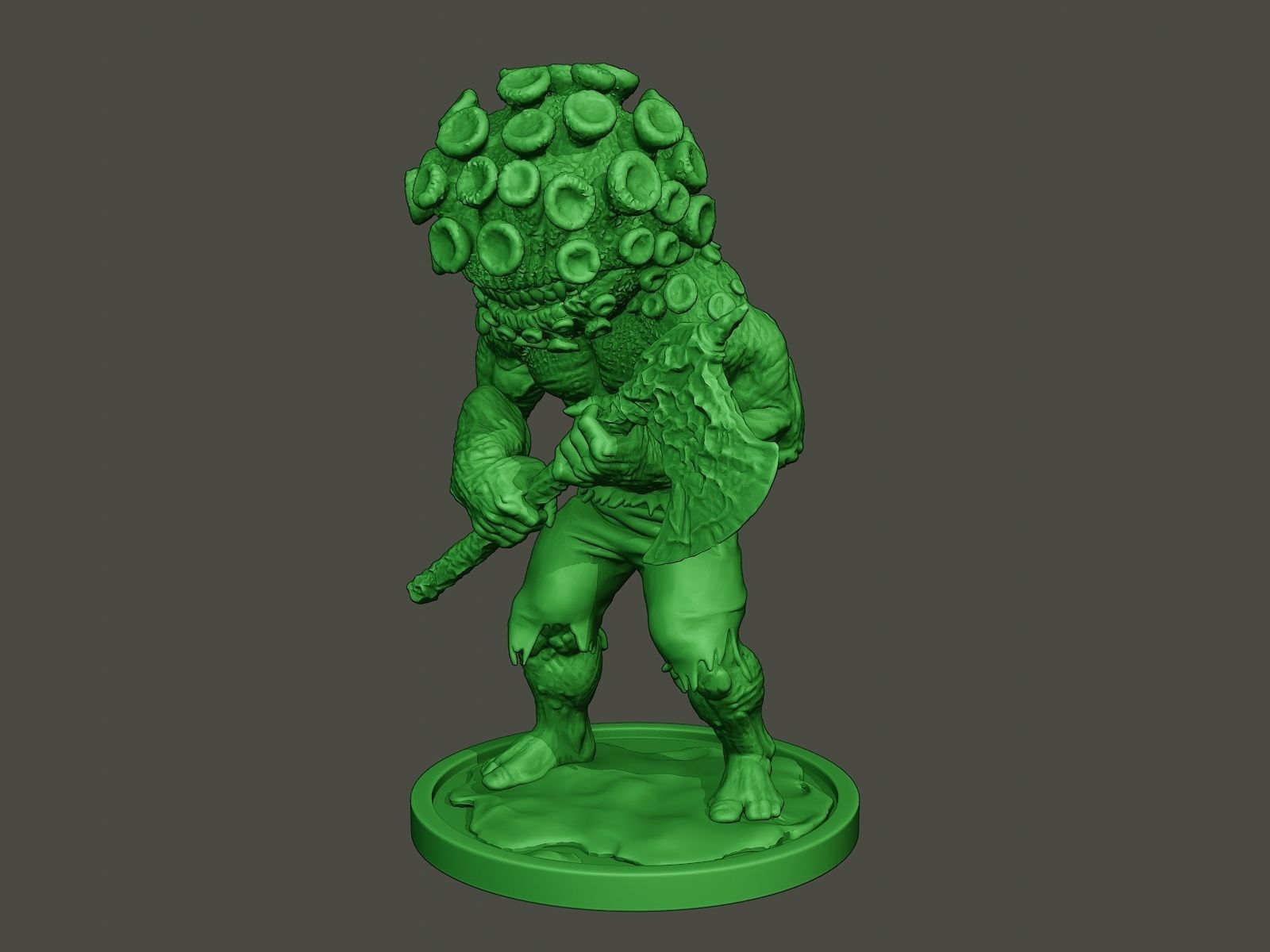 Humanoid virus 0006 3D print model_1
