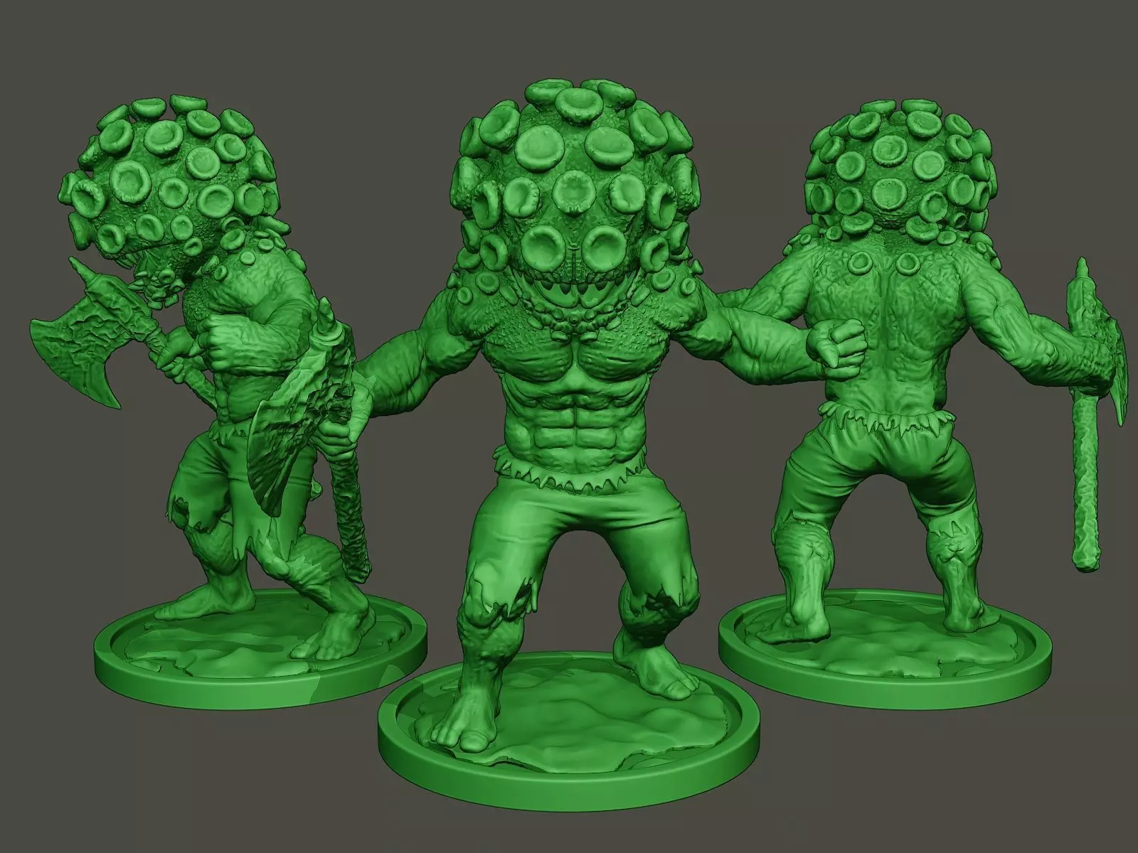 Humanoid virus 0007 3D print model