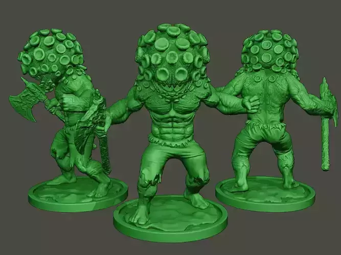 Humanoid virus 0007 3D print model