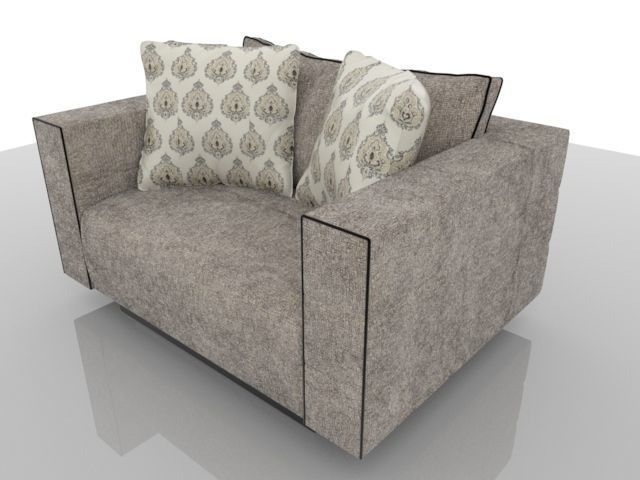 A Beautiful Armchair 3D model_3