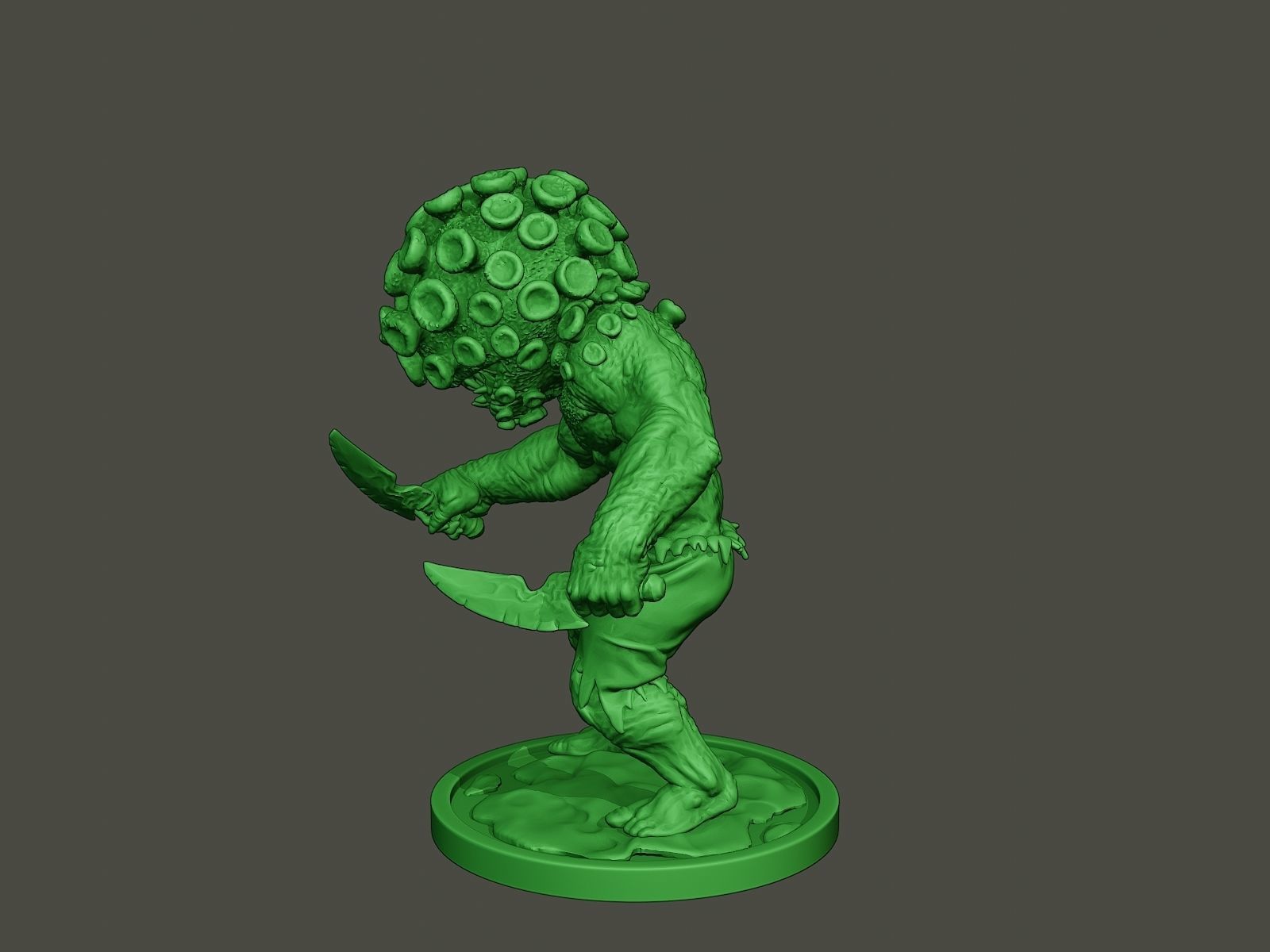 Humanoid virus 0009 3D print model_3
