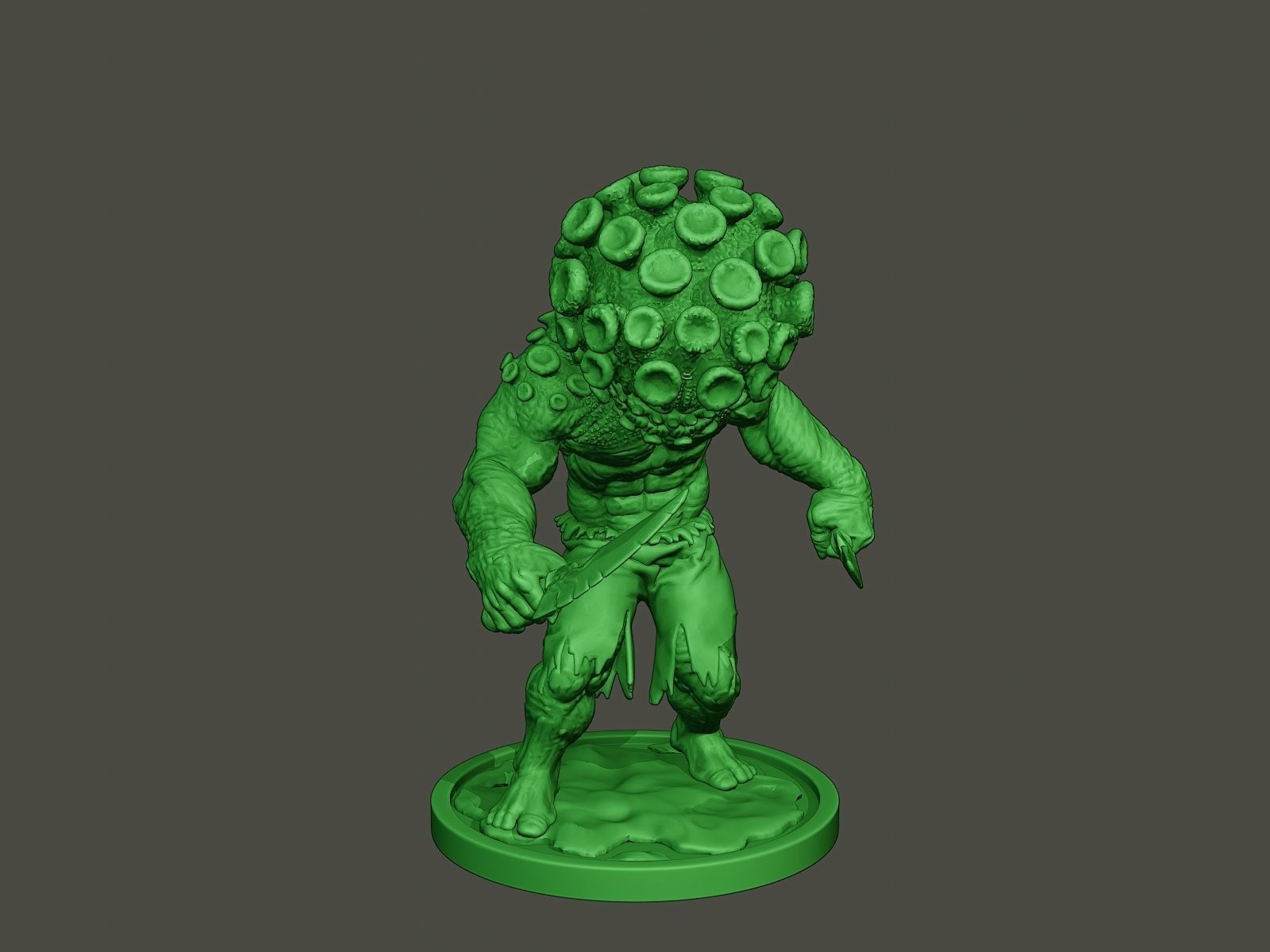 Humanoid virus 0009 3D print model_10