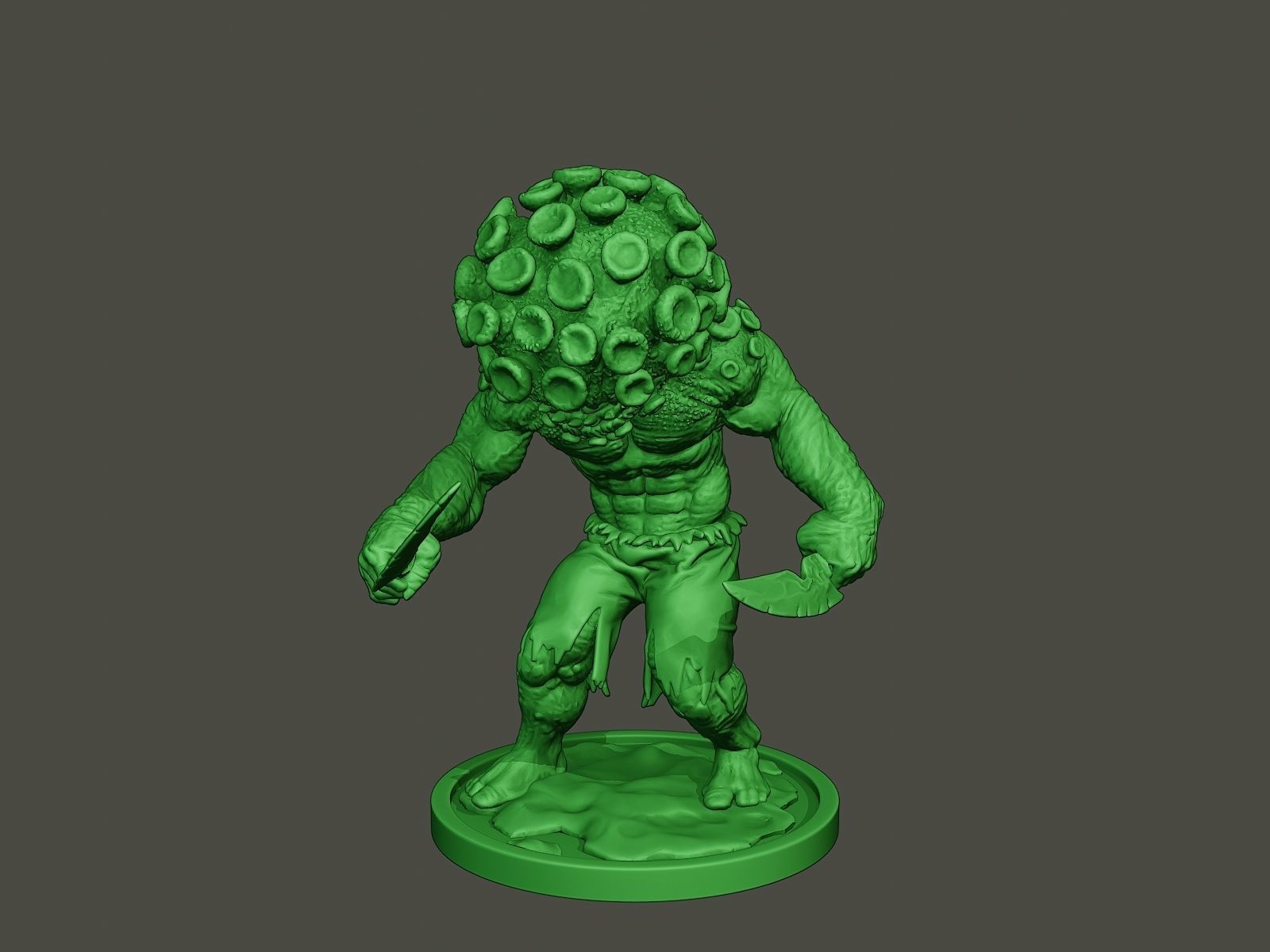 Humanoid virus 0009 3D print model_1