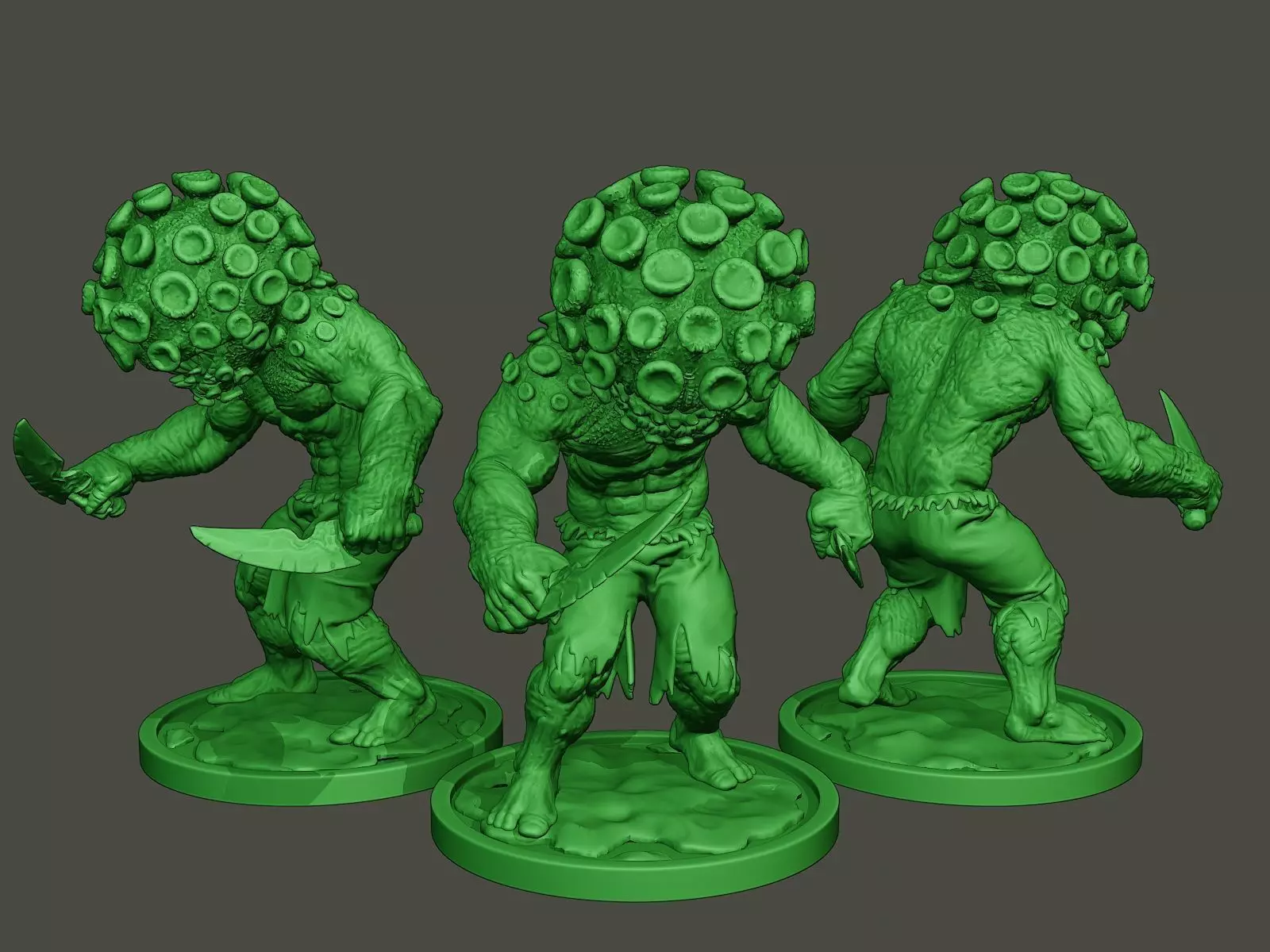 Humanoid virus 0009 3D print model_0