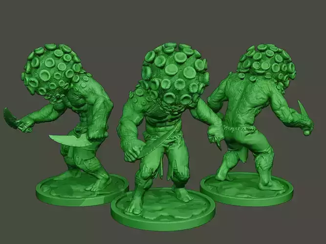 Humanoid virus 0009 3D print model