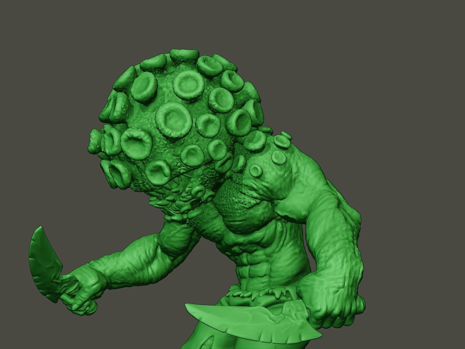 Humanoid virus 0009 3D print model_16