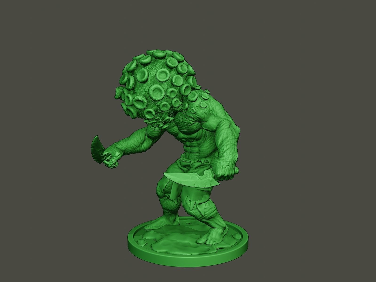 Humanoid virus 0009 3D print model_2