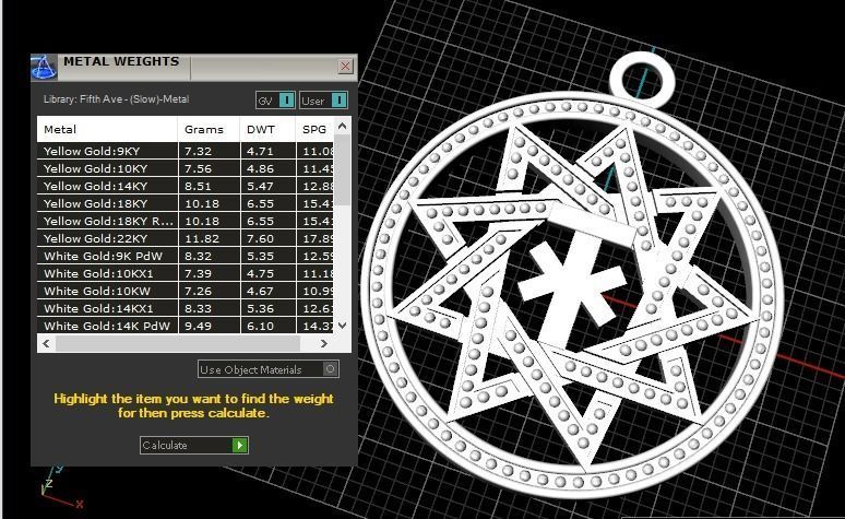 Amulet pendant 3D print model_1