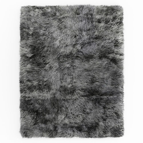 Shaggy Sheepskin Gray Rug 3D model