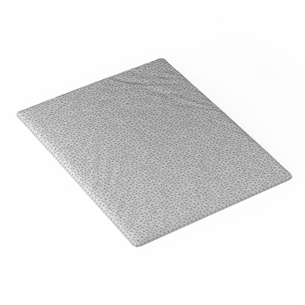 Shaggy Sheepskin Gray Rug 3D model_5