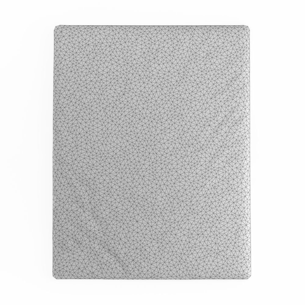 Shaggy Sheepskin Gray Rug 3D model_4