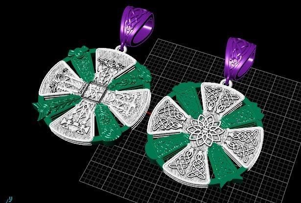 Amulet pendant 3D print model_3