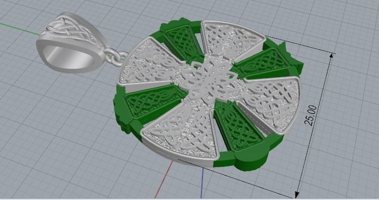 Amulet pendant 3D print model_9