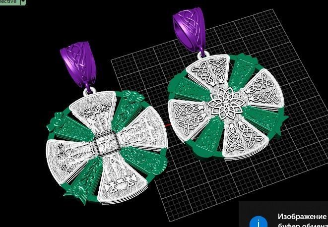 Amulet pendant 3D print model_2