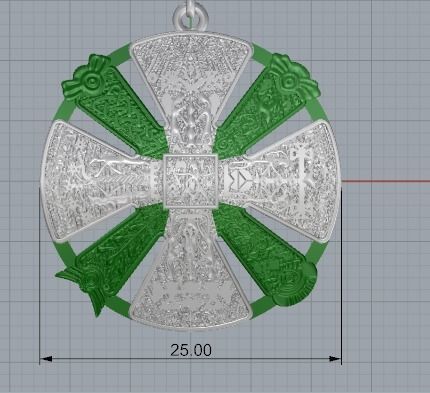 Amulet pendant 3D print model_8
