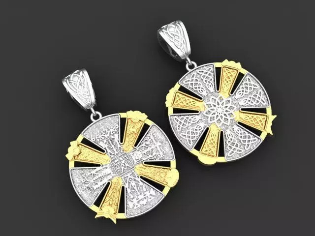 Amulet pendant 3D print model_0