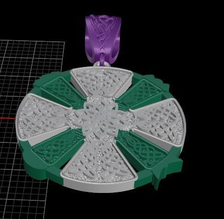 Amulet pendant 3D print model_7