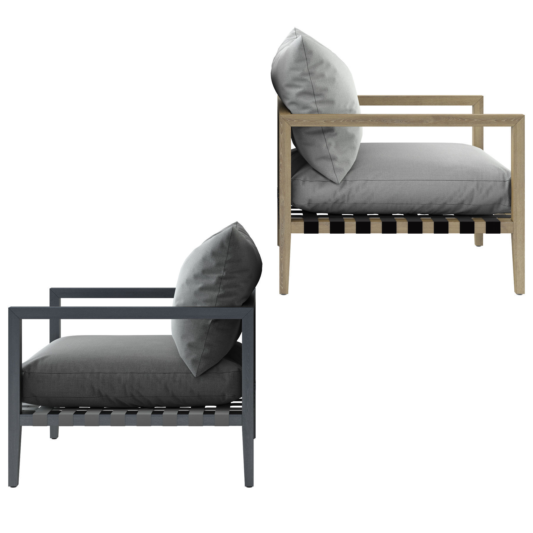 HARBOUR Pier Teak Armchair 3D model_3