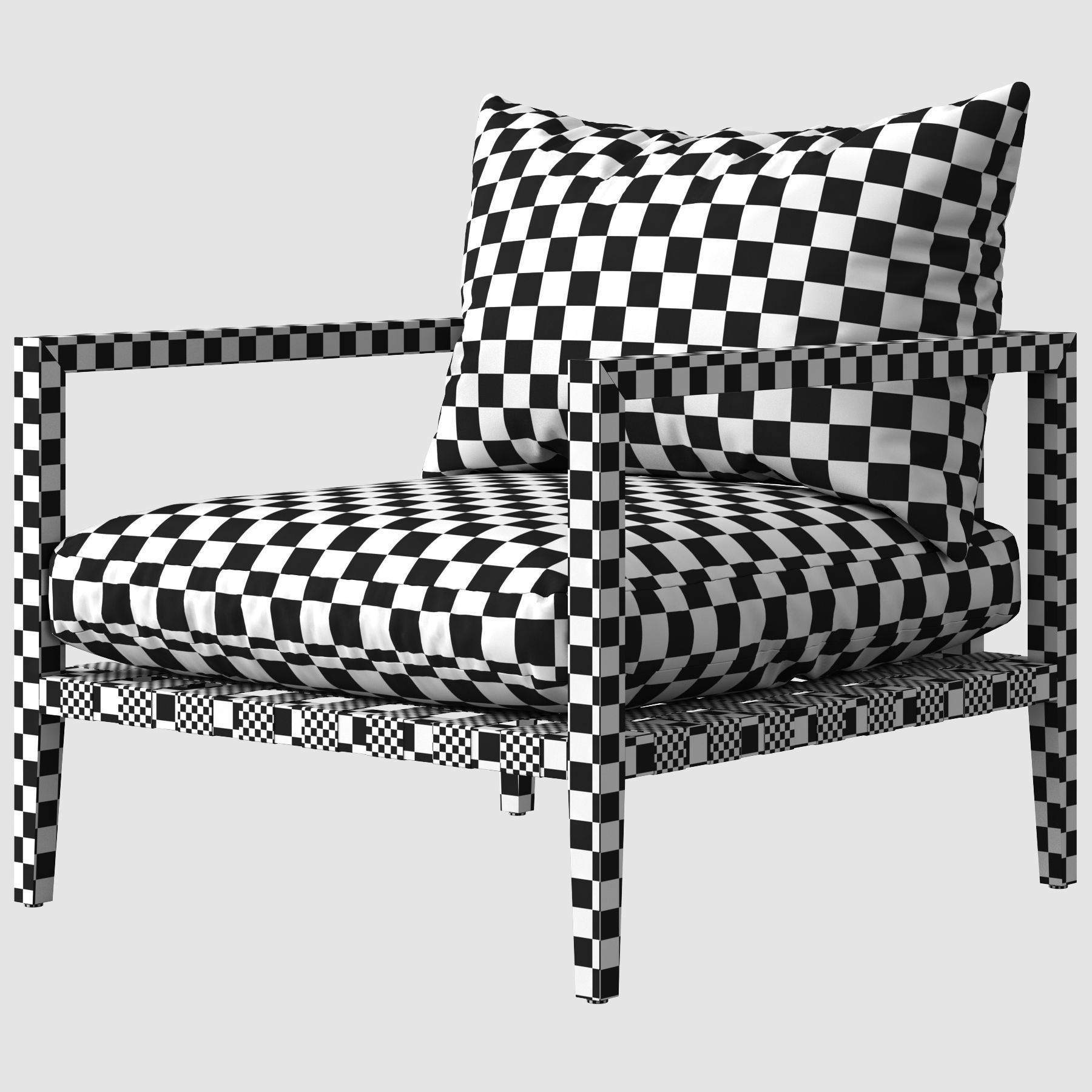 HARBOUR Pier Teak Armchair 3D model_7