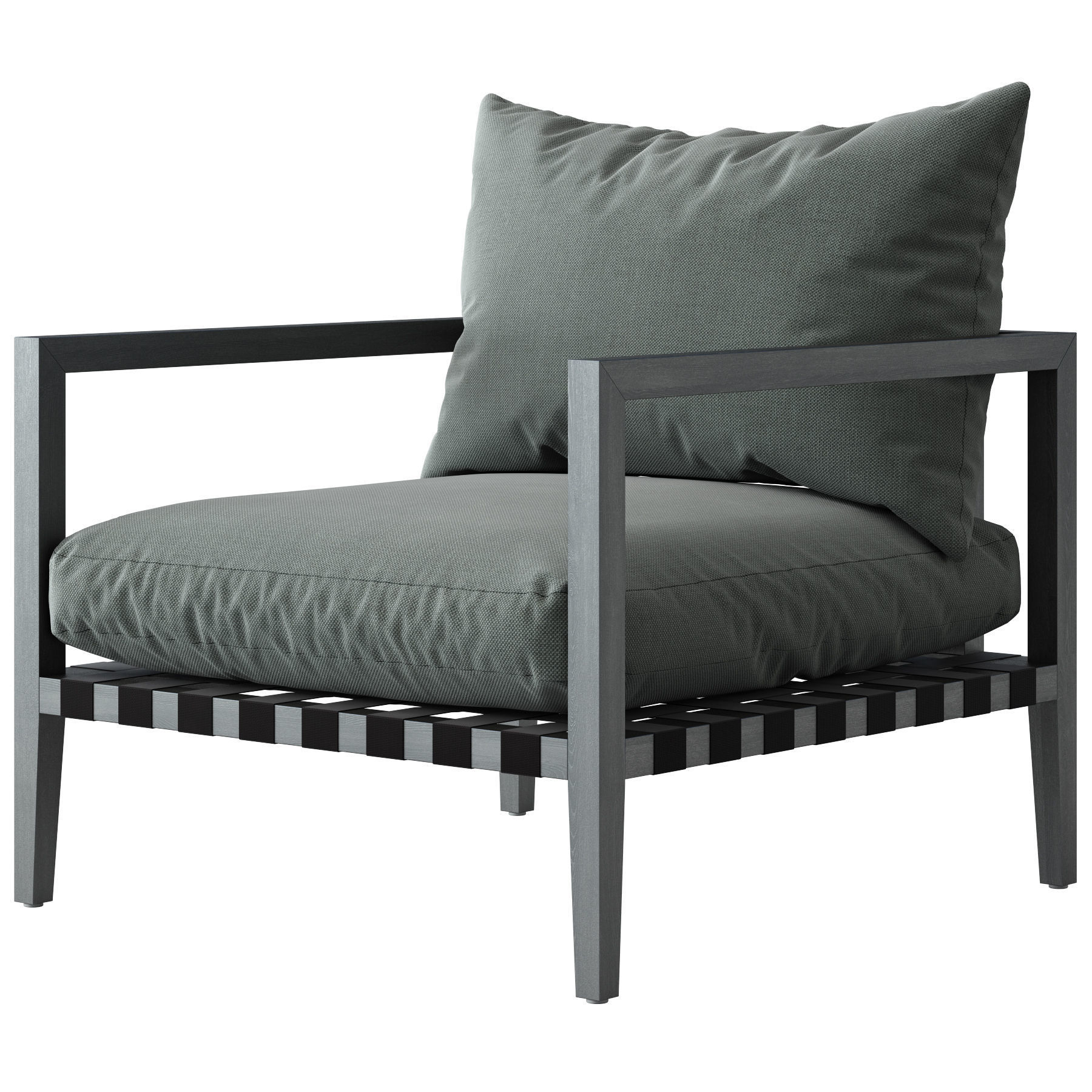 HARBOUR Pier Teak Armchair 3D model_4