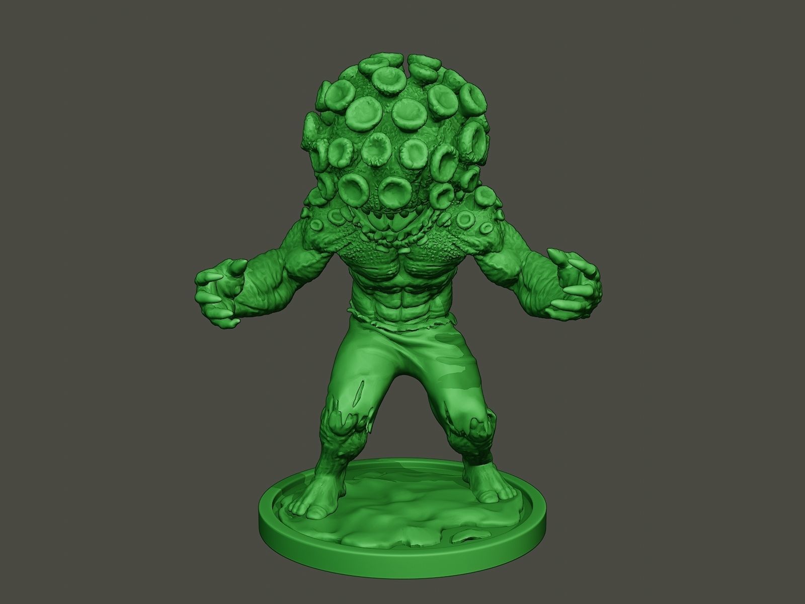 Humanoid virus 0011 3D print model_10