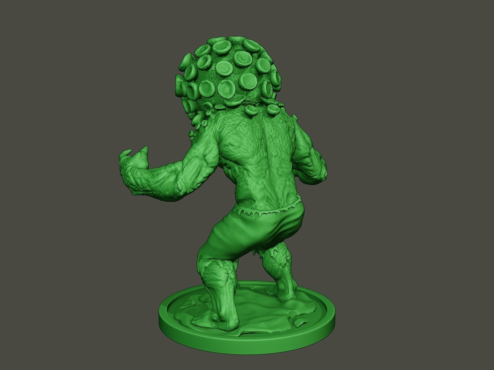 Humanoid virus 0011 3D print model_4