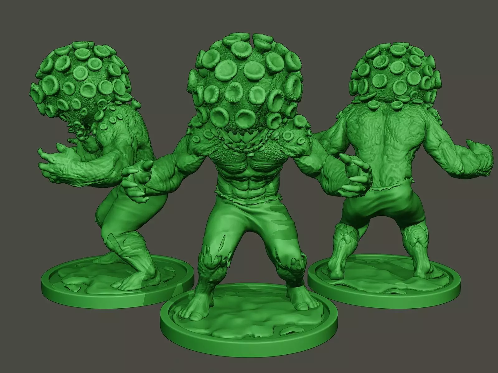 Humanoid virus 0011 3D print model_0