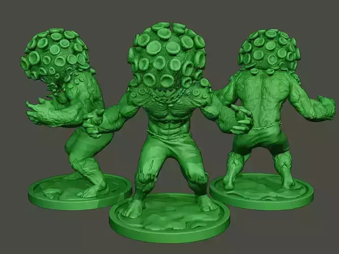 Humanoid virus 0011 3D print model