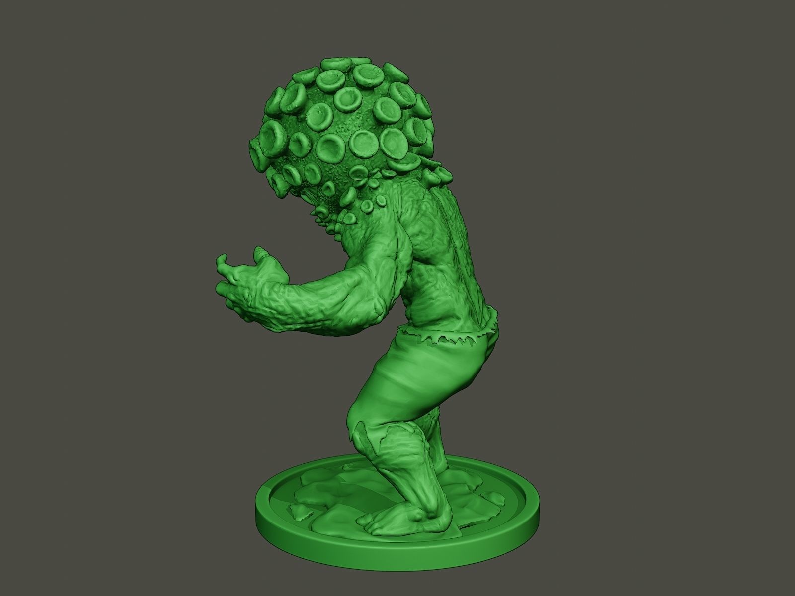 Humanoid virus 0011 3D print model_3