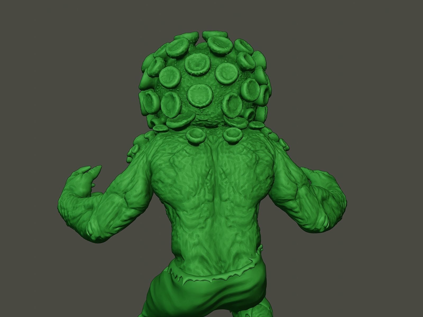 Humanoid virus 0011 3D print model_20