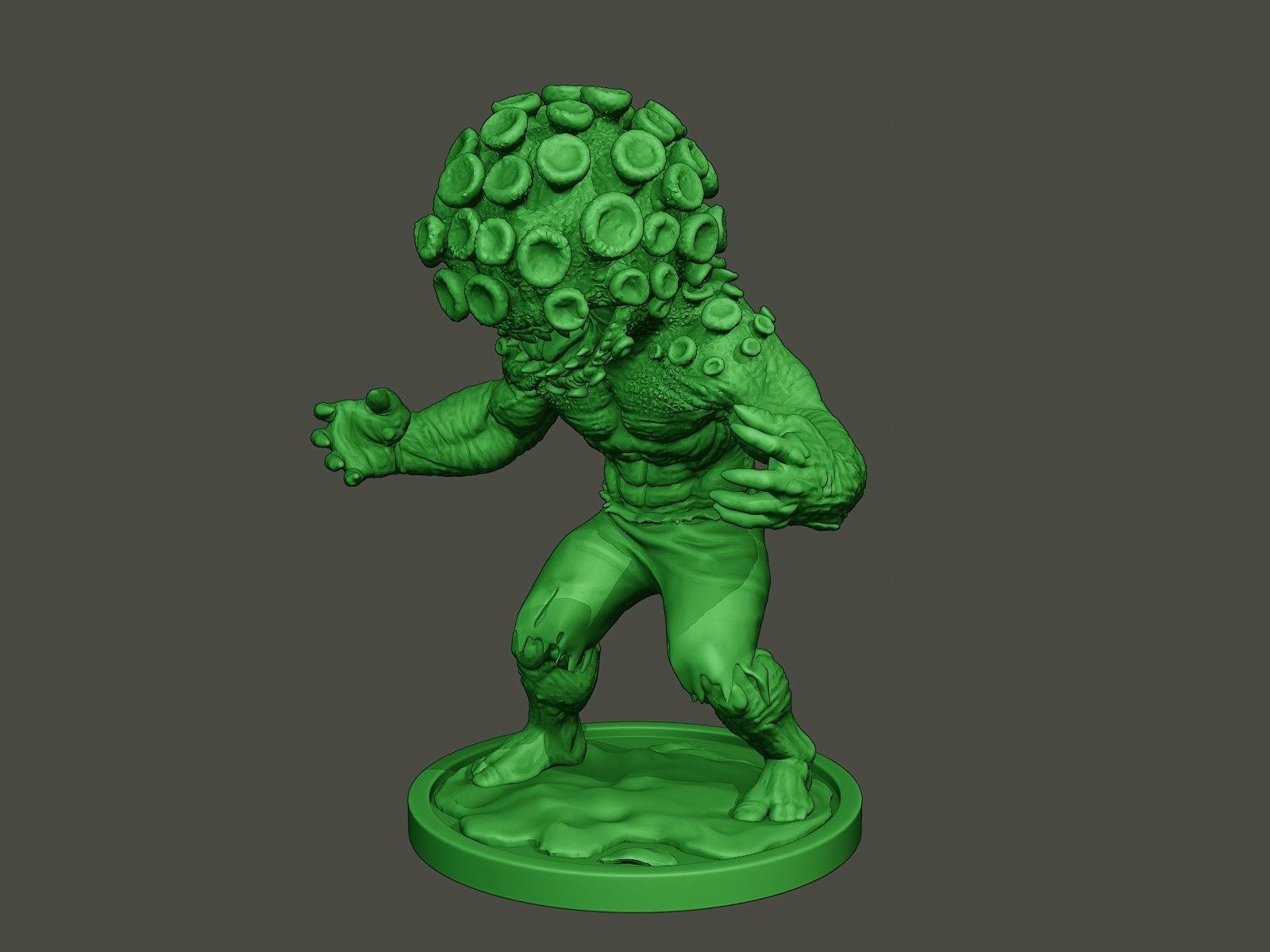 Humanoid virus 0011 3D print model_1
