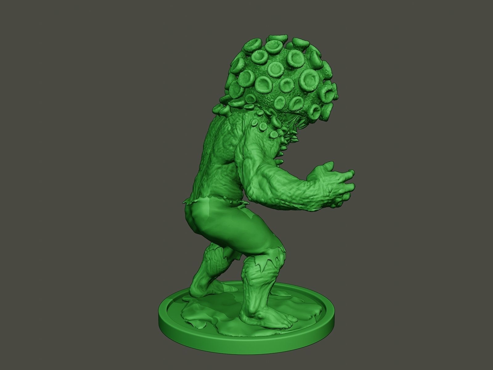 Humanoid virus 0011 3D print model_7