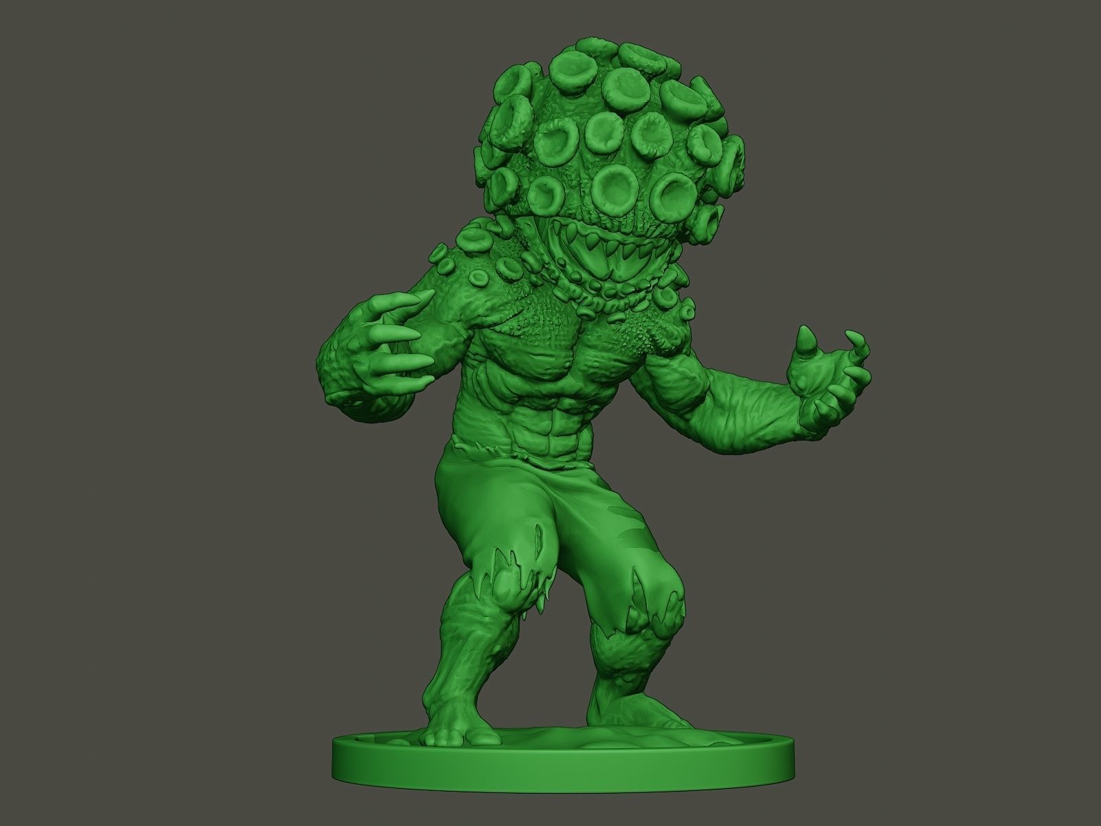 Humanoid virus 0011 3D print model_12