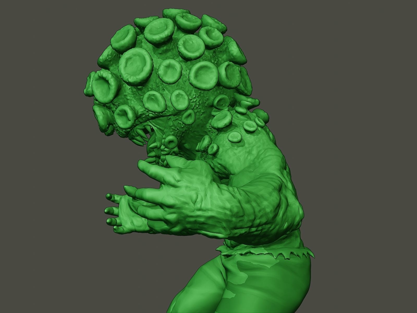 Humanoid virus 0011 3D print model_16