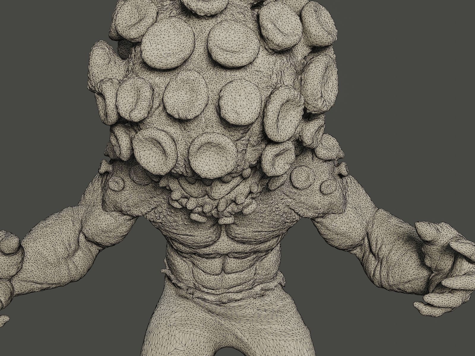 Humanoid virus 0011 3D print model_11