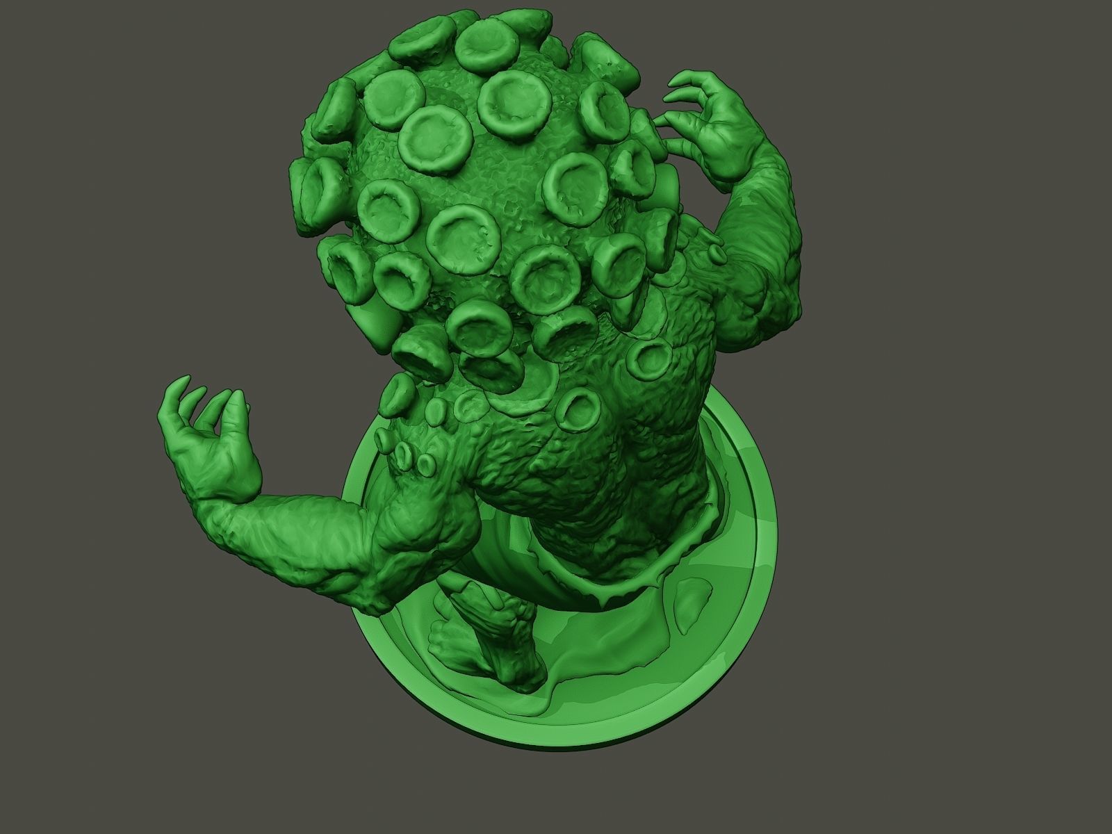 Humanoid virus 0011 3D print model_15