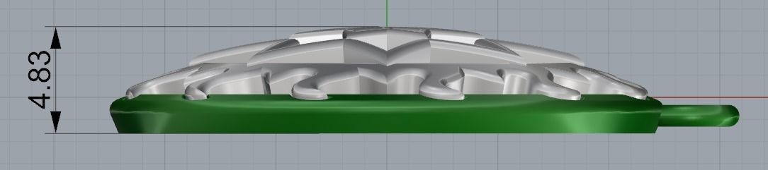 amulet pendant Stars 3D print model_5