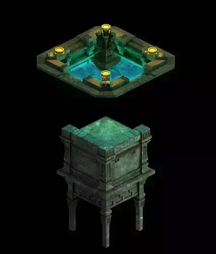 Game model - Palace Square 3D model