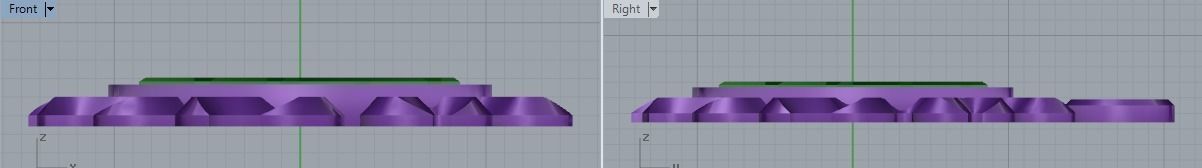 2 pieces amulet pendant 3D print model_9