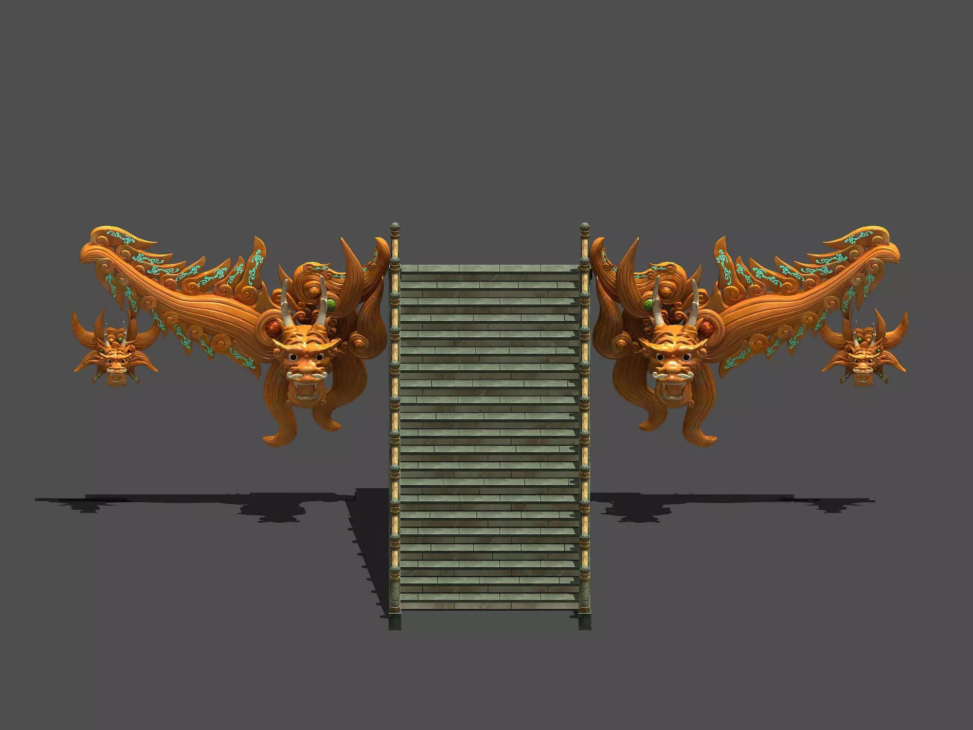 Palace - stone steps 08 3D model_0